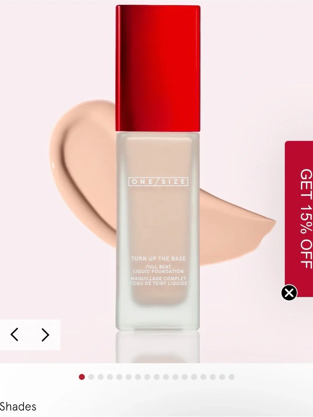 ONE/SIZE Turn Up The Base Liquid Foundation - light 10 R